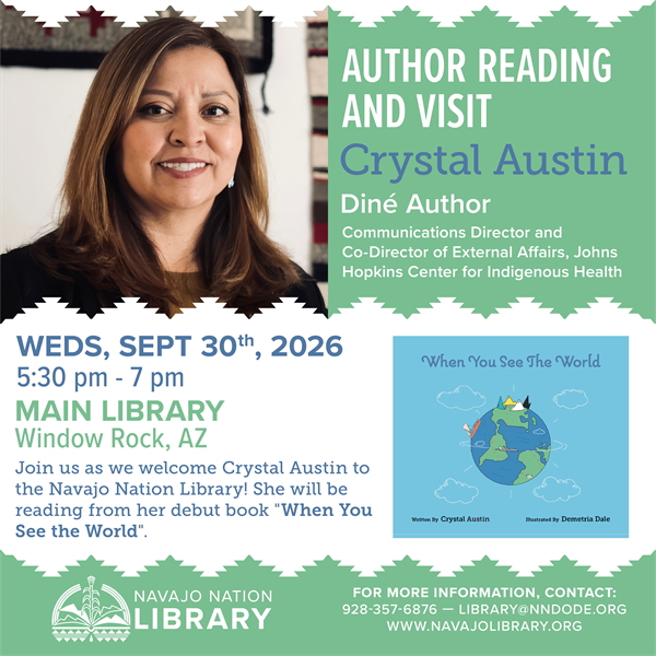 NNL Author Reading and Visit: Crystal Austin